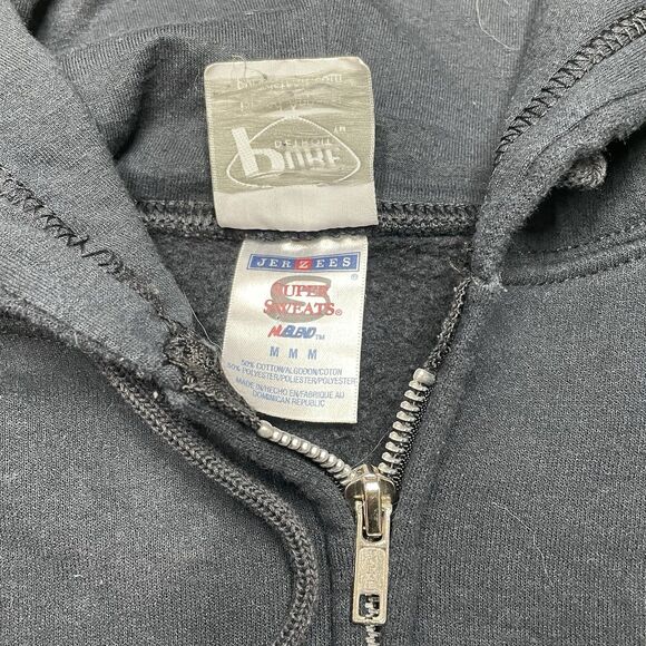 Pure Detroit Detroit Hoodie Full Zip Black Hoodie Sweatshirt Size Medium - Picture 5 of 5